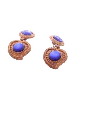 σκουλαρίκια vintage μπλε