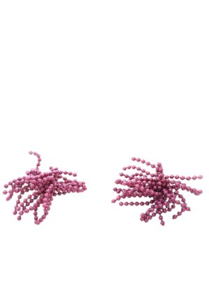 σκουλαρίκια ροζ χάντρες