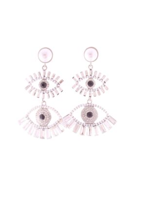 σκουλαρίκια μάτι στρας