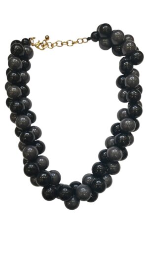 Doubletrouble κολιέ με ακρυλικές χάντρες παστέλ Χρώματα