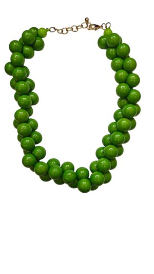 Doubletrouble κολιέ με ακρυλικές χάντρες παστέλ  Χρώμα