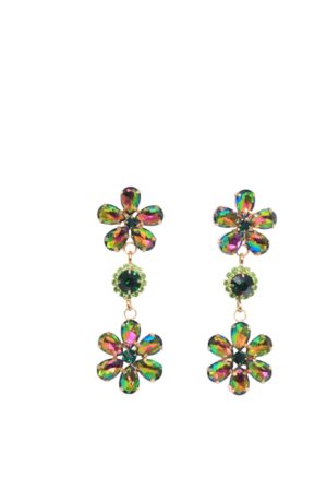 ΓΥΝΑΙΚΕΙΑ ΣΚΟΥΛΑΡΙΚΙΑ FLORAL DROP ΜΕ ΛΑΜΠΕΡΑ ΣΤΟΙΧΕΙΑ DOUBLETROUBLE ΠΟΛΥΧΡΩΜΑ