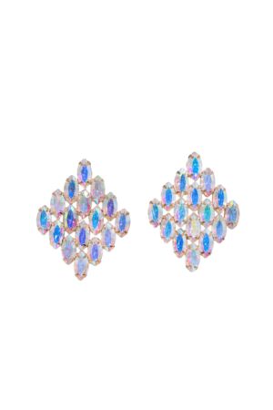 DOUBLETROUBLE ΣΚΟΥΛΑΡΙΚΙΑ STUD ΜΕ ΛΑΜΠΕΡΑ ΣΤΟΙΧΕΙΑ ΠΟΛΥΧΡΩΜΑ