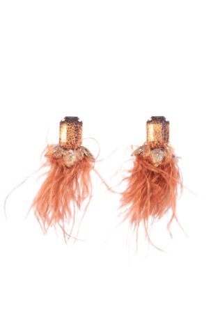 DOUBLETROUBLE FEATHER DROP ΣΚΟΥΛΑΡΙΚΙΑ ΜΕ LEOPARD ΛΕΠΤΟΜΕΡΕΙΑ ΚΕΡΑΜΙΔΙ