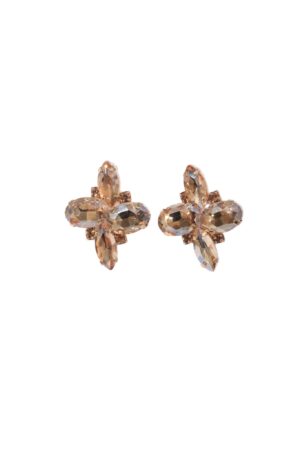 DOUBLETROUBLE FLORAL CLUSTER ΣΚΟΥΛΑΡΙΚΙΑ ΜΕ ΚΡΥΣΤΑΛΛΑ ΣΑΜΠΑΝΙ