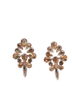 DOUBLETROUBLE ORNATE FLORAL ΣΚΟΥΛΑΡΙΚΙΑ ΜΕ ΚΡΥΣΤΑΛΛΑ ΣΑΜΠΑΝΙ
