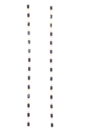 ΓΥΝΑΙΚΕΙΑ ΣΚΟΥΛΑΡΙΚΙΑ DOUBLETROUBLE LINEAR CRYSTAL ΜΕ BAGUETTE ΣΤΟΙΧΕΊΑ ΜΑΥΡΟ