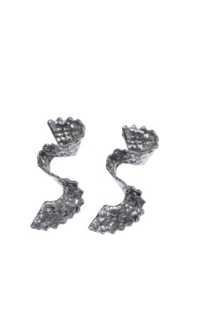SCULPTURAL SWIRL DOUBLETROUBLE ΓΥΝΑΙΚΕΙΑ ΣΚΟΥΛΑΡΙΚΙΑ ΜΕ ΜΕΤΑΛΛΙΚΉ ΥΦΉ ΑΣΗΜΙ