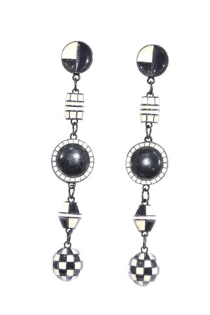 DOUBLETROUBLE MONOCHROME LINK ΣΚΟΥΛΑΡΙΚΙΑ ΜΕ ACRYLIC ΣΤΟΙΧΕΊΑ ΜΑΥΡΟ