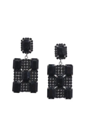 BLACK GRID DOUBLETROUBLE ΓΥΝΑΙΚΕΙΑ ΣΚΟΥΛΑΡΙΚΙΑ ΜΕ ΟΡΘΟΓΏΝΙΟ ΣΧΈΔΙΟ ΜΑΥΡΟ