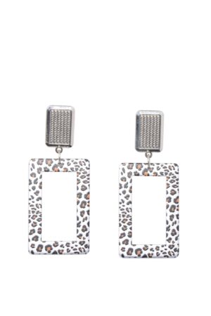 ΓΥΝΑΙΚΕΙΑ ΣΚΟΥΛΑΡΙΚΙΑ DOUBLETROUBLE LEOPARD FRAME ΜΕ ANIMAL PRINT ΛΕΥΚΟ