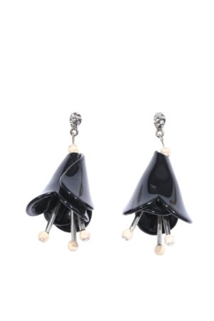 ΓΥΝΑΙΚΕΙΑ ΣΚΟΥΛΑΡΙΚΙΑ DOUBLETROUBLE BELL FLOWER ΜΕ SCULPTURAL ΣΧΉΜΑ ΜΑΥΡΟ