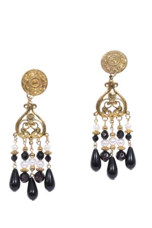 BAROQUE FILIGREE CHANDELIER DOUBLETROUBLE ΓΥΝΑΙΚΕΙΑ ΣΚΟΥΛΑΡΙΚΙΑ ΜΑΥΡΟ